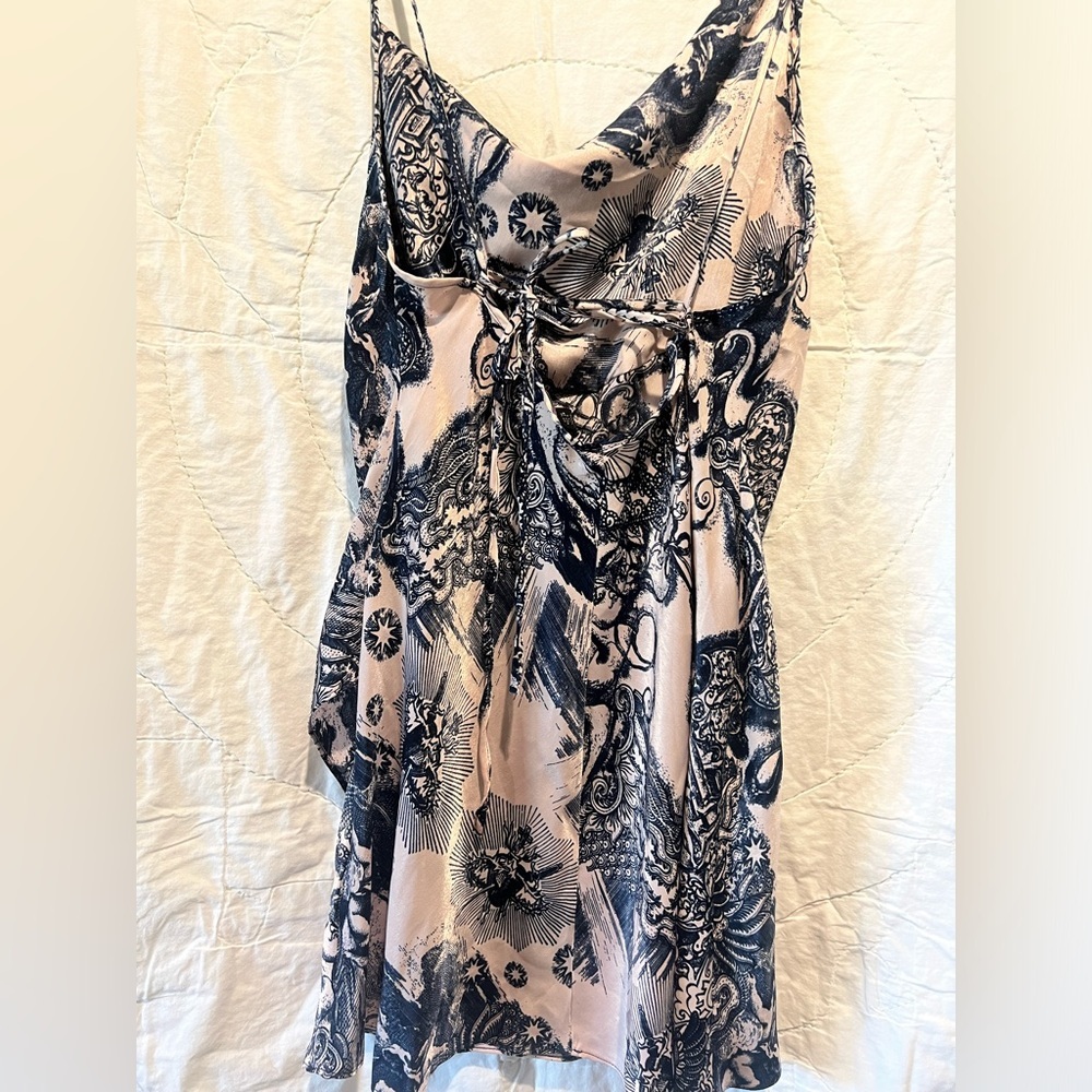 Topshop Idol Tattoo Print Satin Slipdress Size:6 - Picture 10 of 16